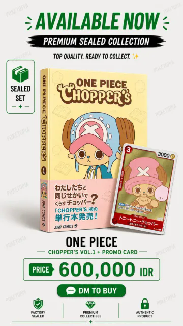 ONE PIECE CHOPPER'S COMIC WITH SEALED CARD