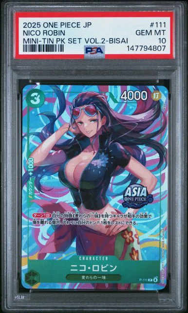NICO ROBIN PROMO ASIA VERSION MINI TIN PACK VOL 2